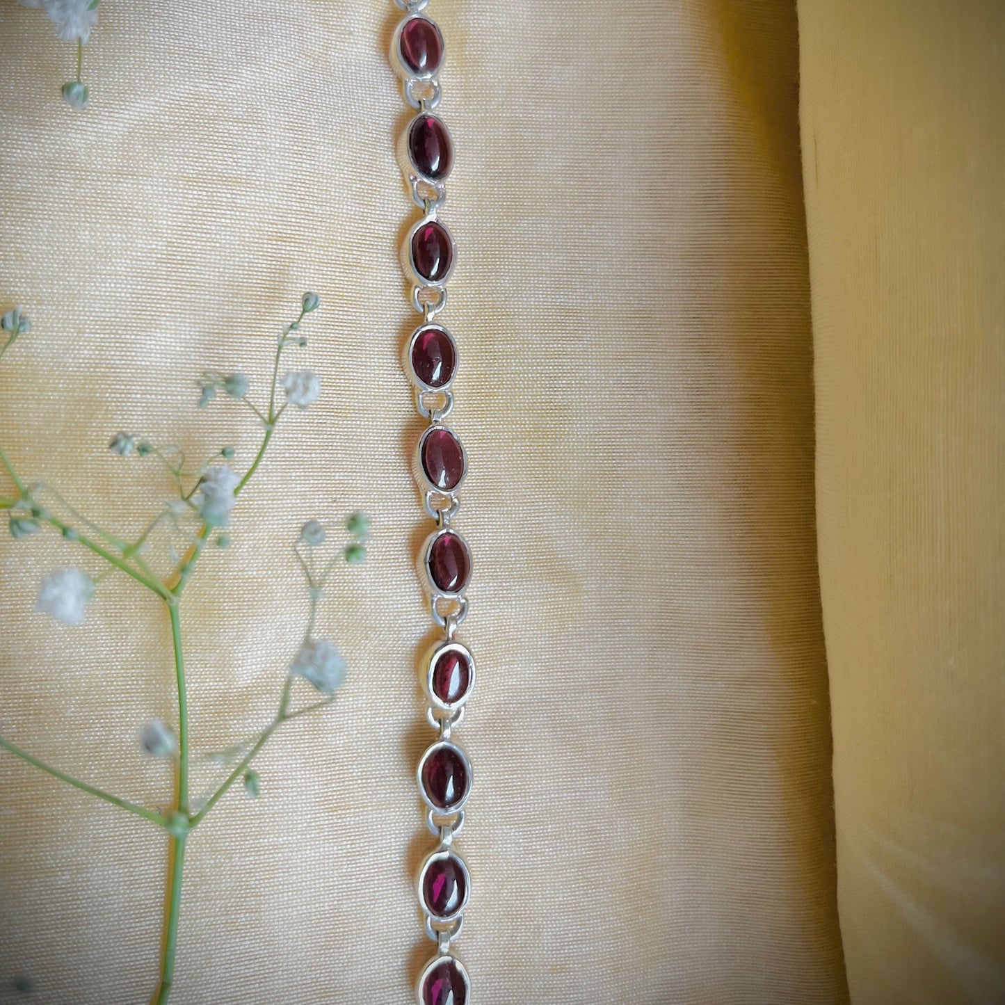 Garnet Stream Bracelet