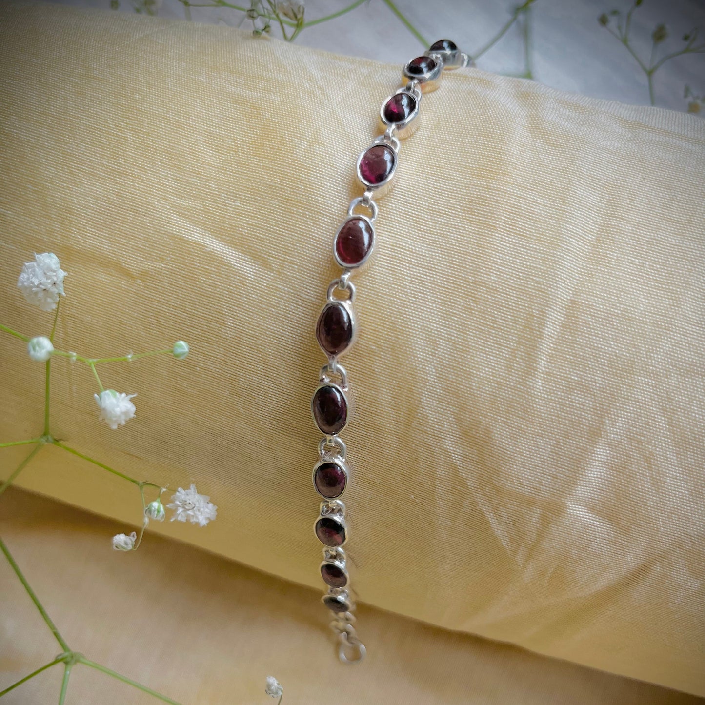 Garnet Stream Bracelet