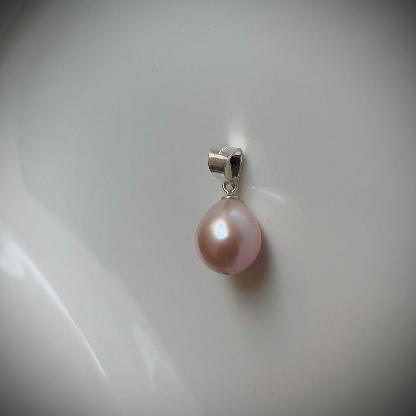 Soft Lavender Pearl Pendant