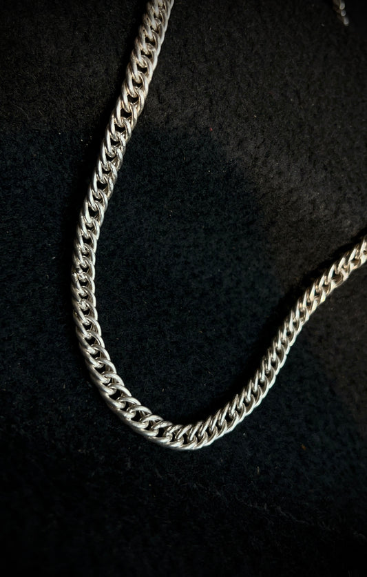 Cub Curb Silver Chain