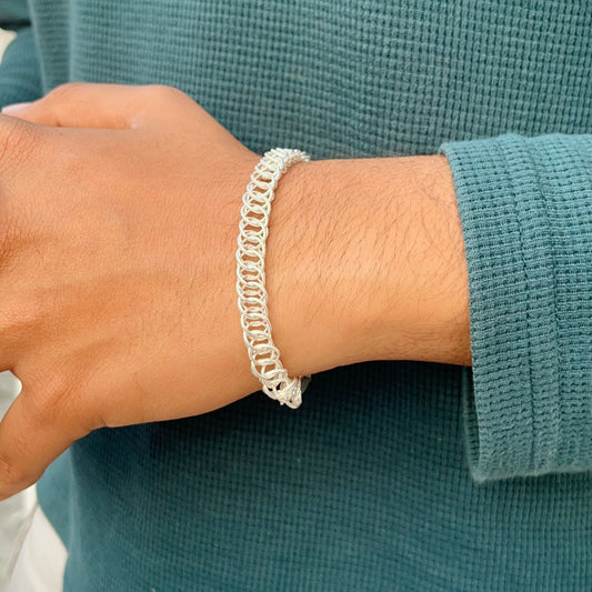 Real Men Silver Bracelet