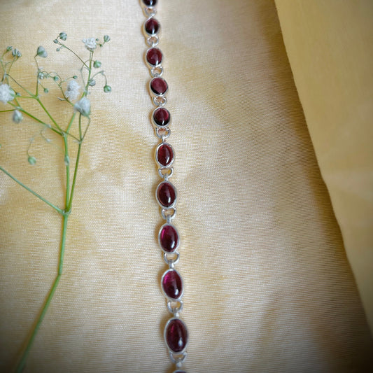 Garnet Stream Bracelet