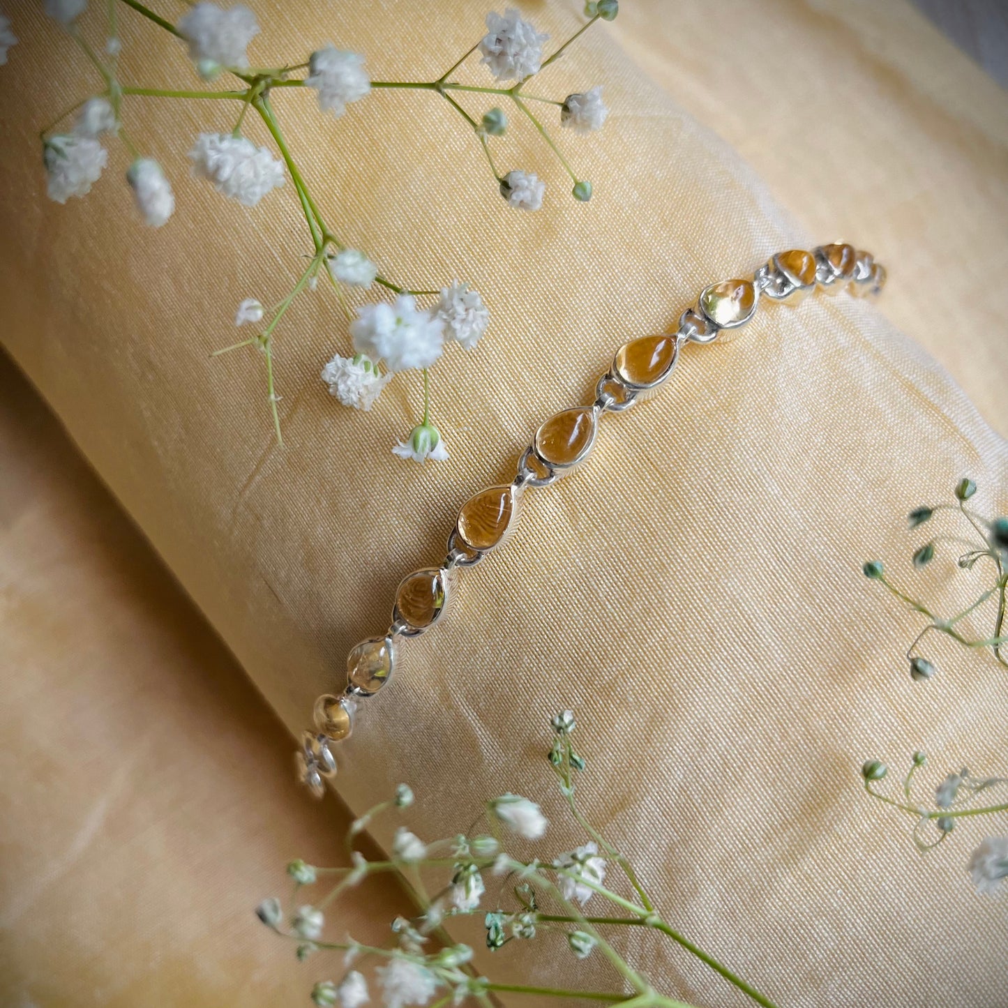 Teardrop Citrine Bracelet