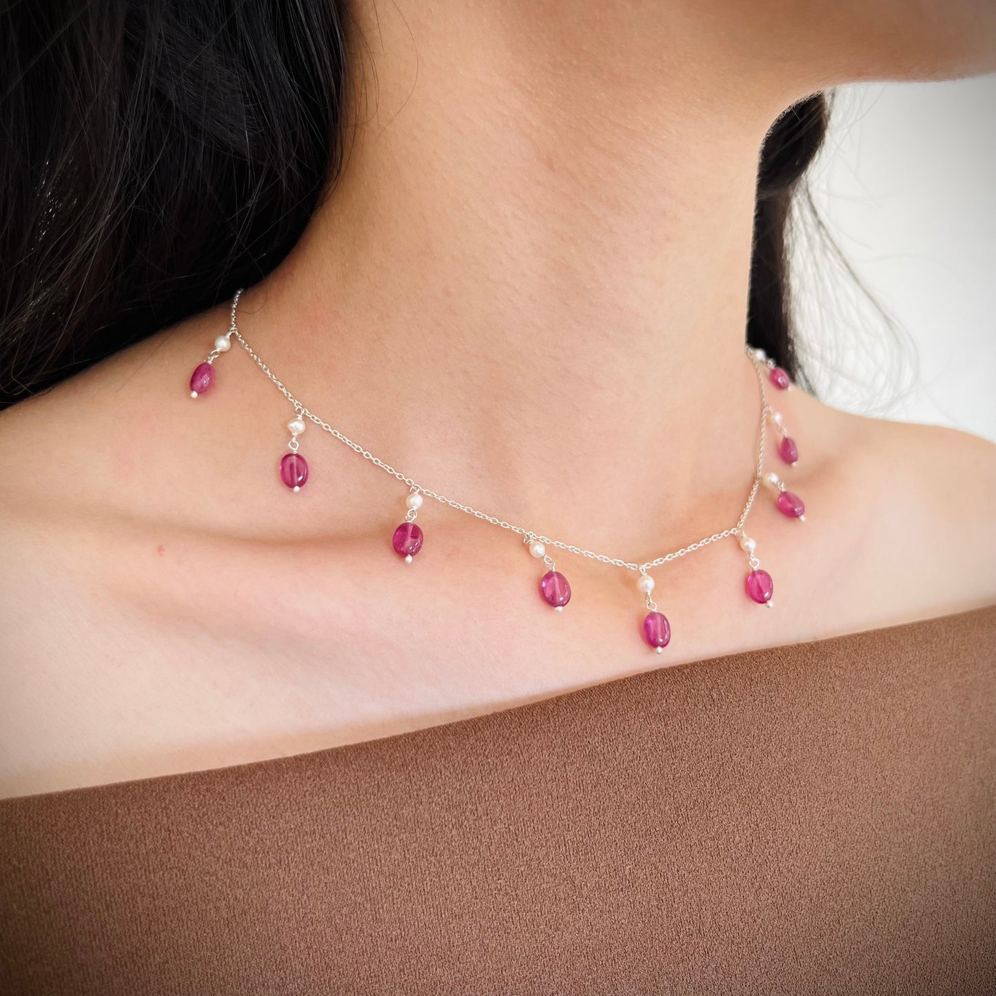 Peony Charm Necklace
