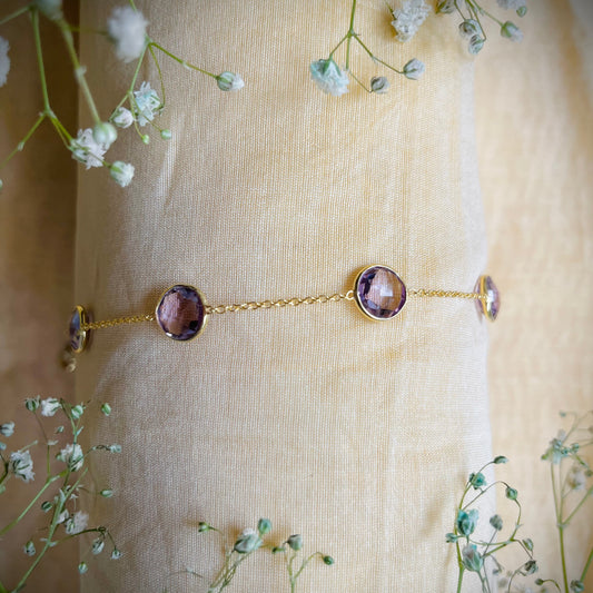 Orbit Amethyst Bracelet