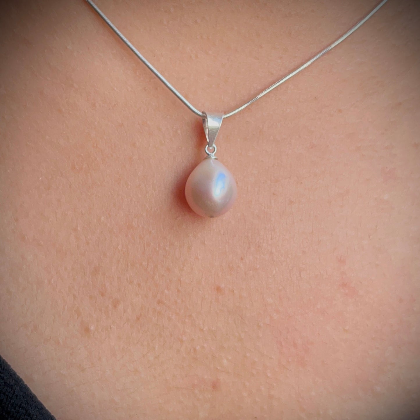Soft Lavender Pearl Pendant