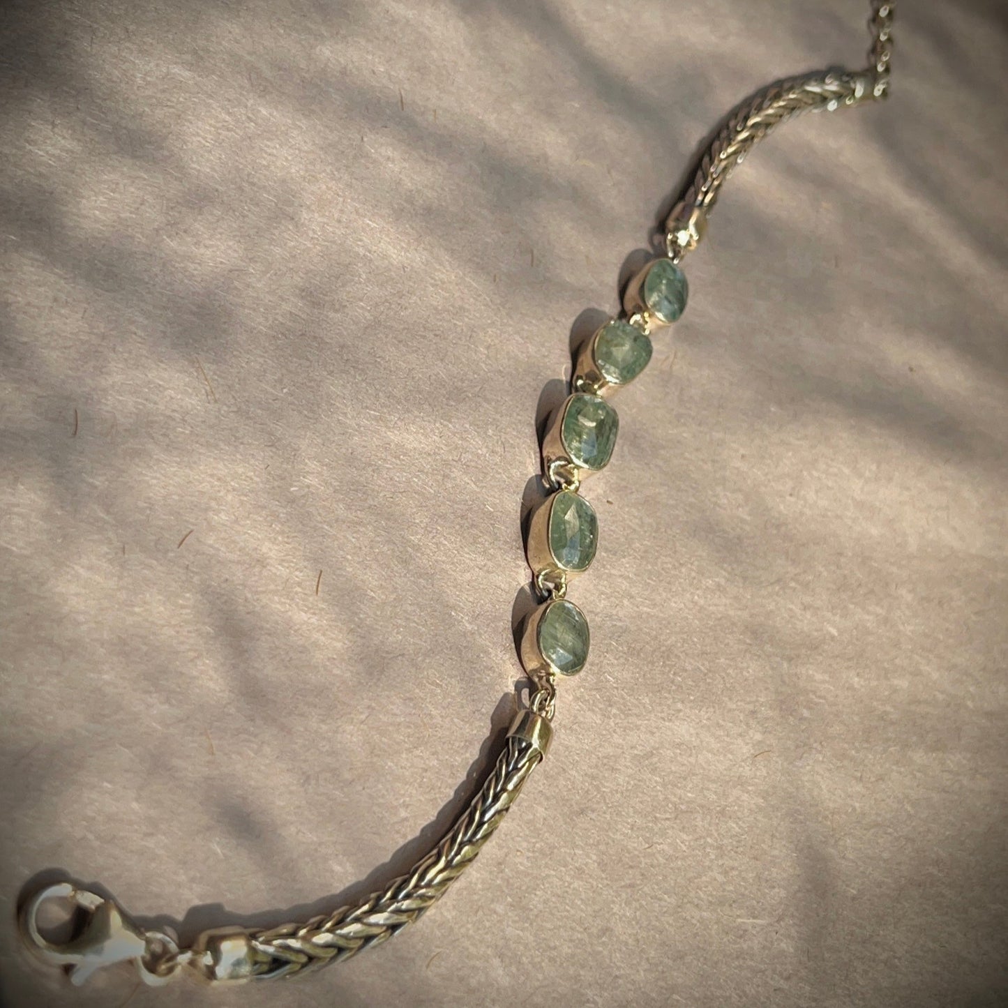 Kyanite Men's Silver Bracelet