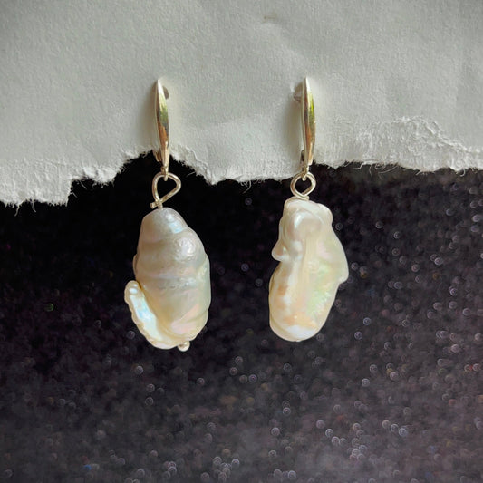 Mega Baroque Pearl Earring