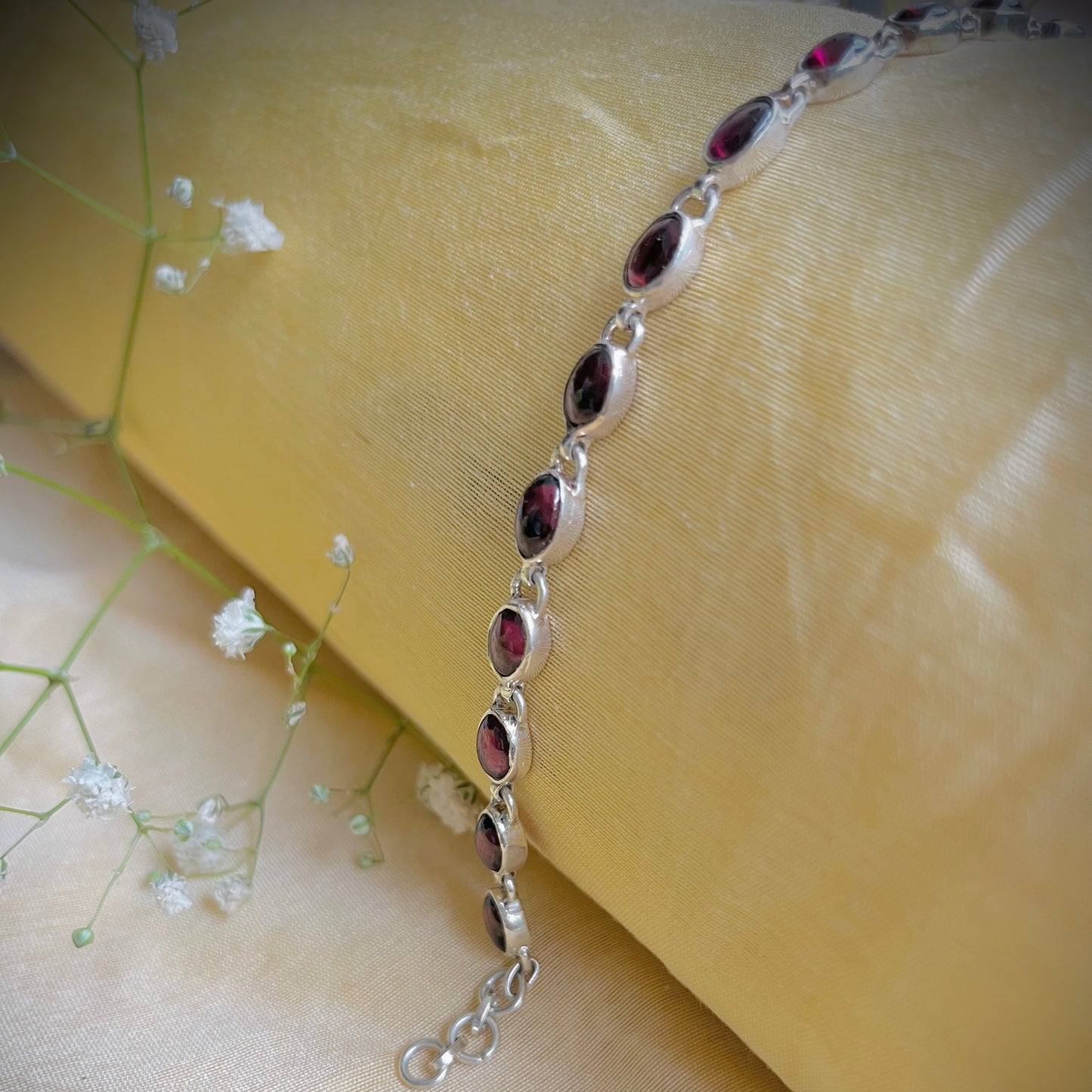 Garnet Stream Bracelet