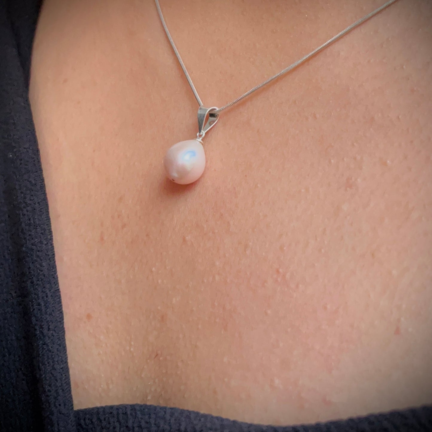 Soft Lavender Pearl Pendant