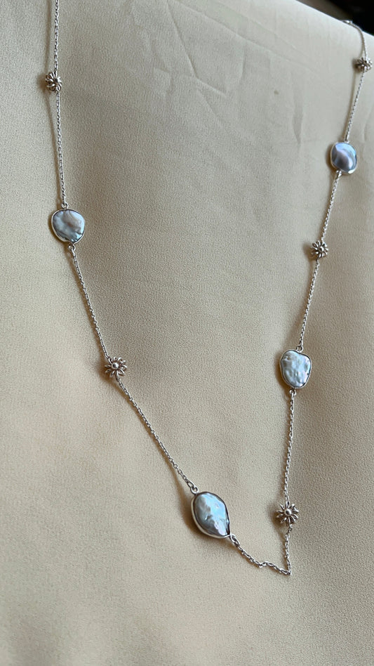 Silver Shell Garland Long Chain