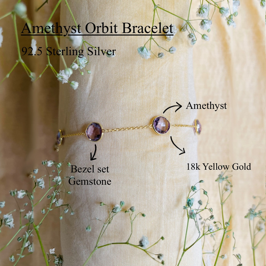 Orbit Amethyst Bracelet
