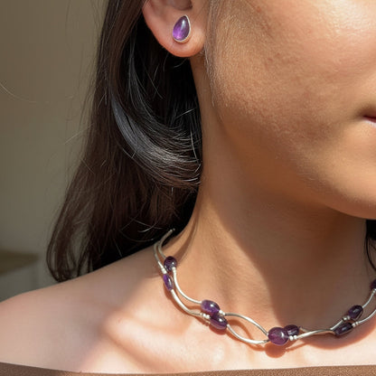 Amara Amethyst Necklace Set