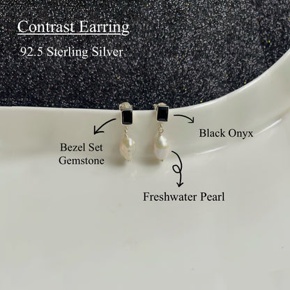 Contrast Earring