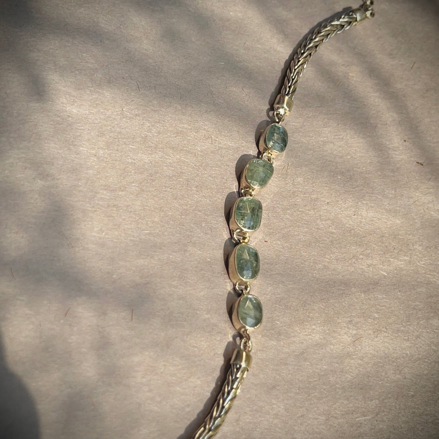 Kyanite Men's Silver Bracelet