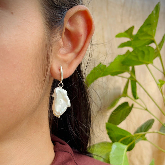 Mega Baroque Pearl Earring
