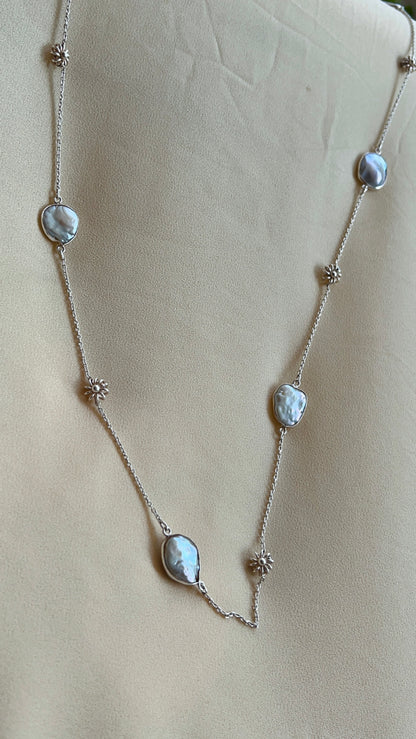 Silver Shell Garland Long Chain