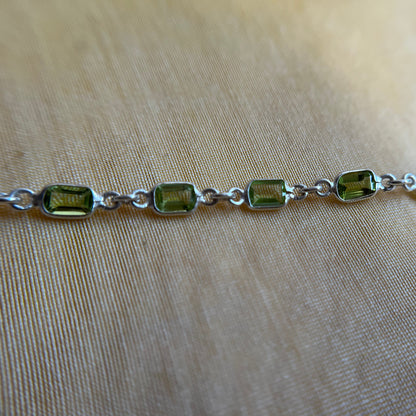 Peridot Tennis Bracelet