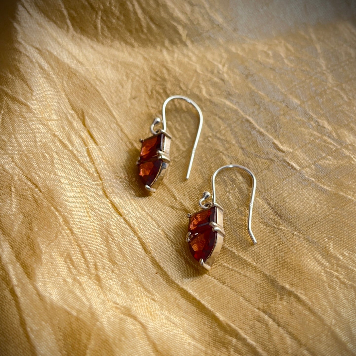 Mismatched Garnet Earrings