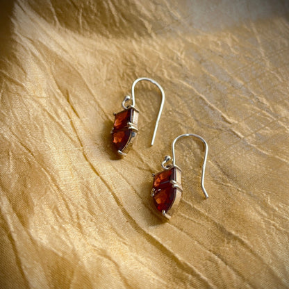 Mismatched Garnet Earrings