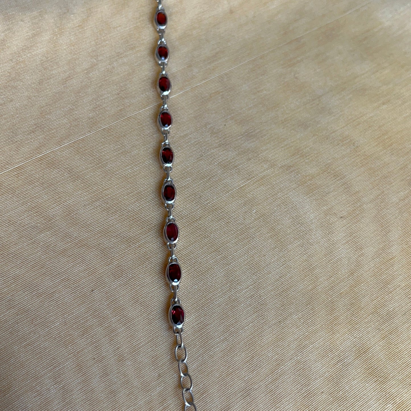 Scarlet Tennis Bracelet