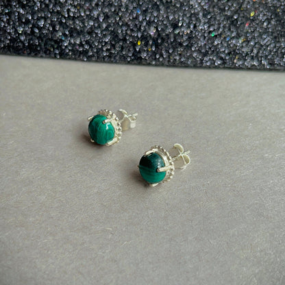 Timeless Malachite Earring