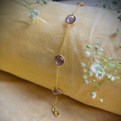 Orbit Amethyst Bracelet