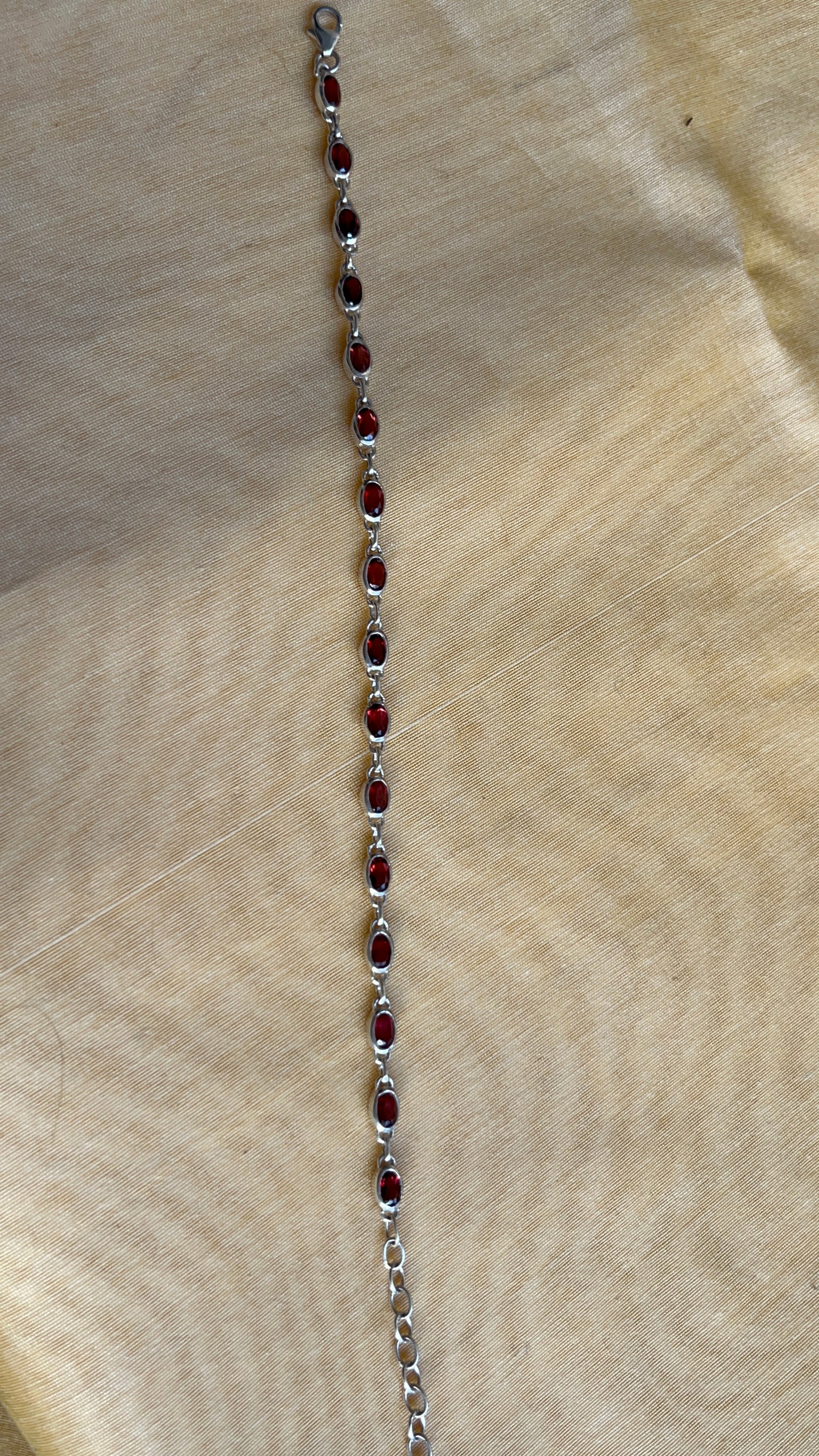 Scarlet Tennis Bracelet