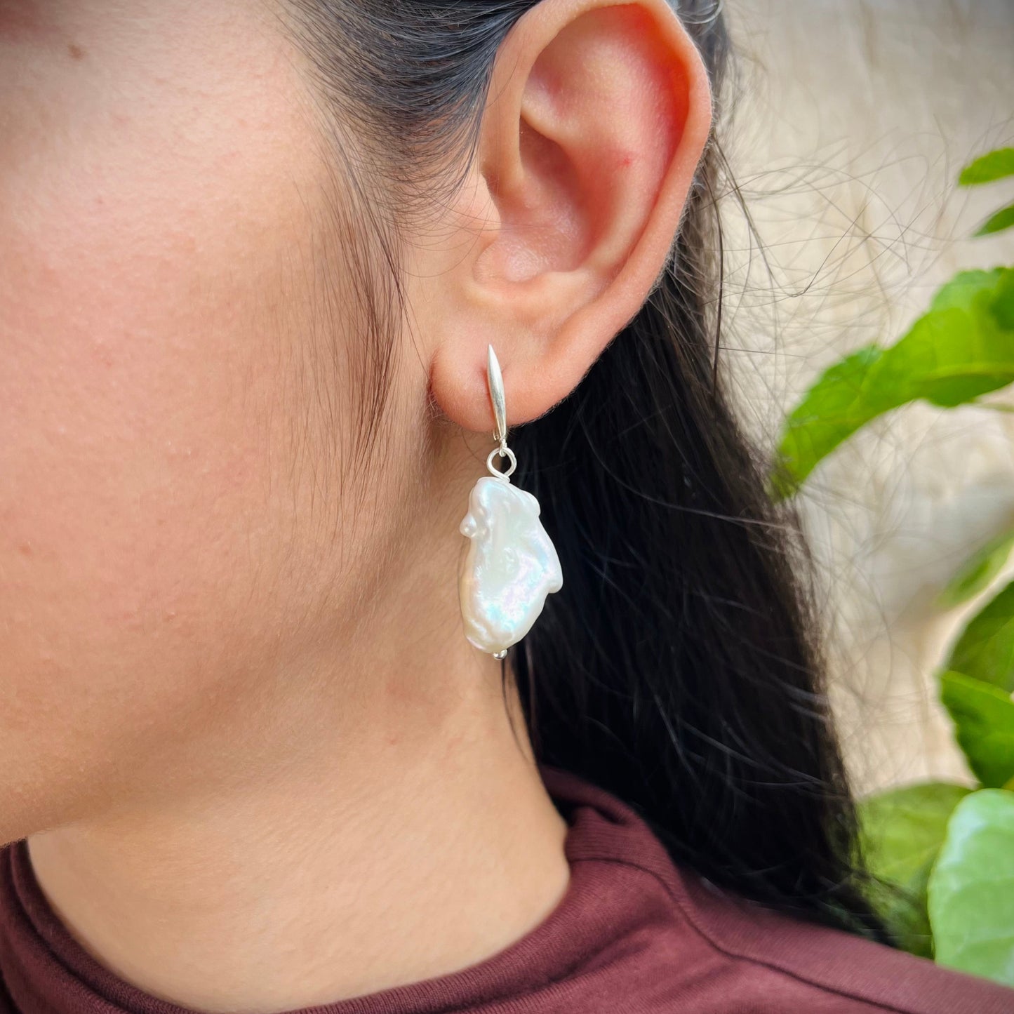 Mega Baroque Pearl Earring