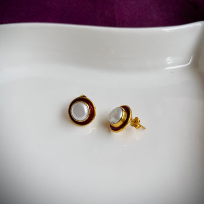 Surkh Moti Earring