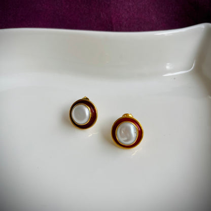 Surkh Moti Earring