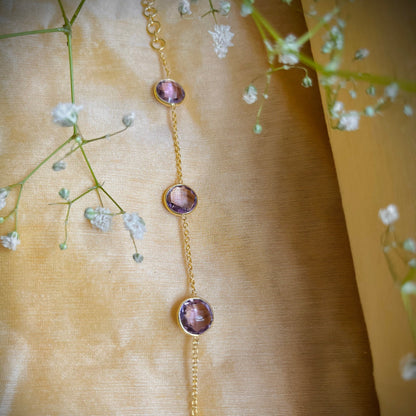 Orbit Amethyst Bracelet