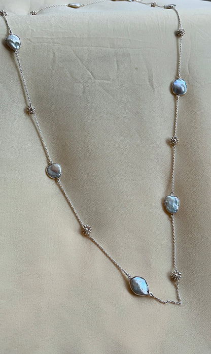 Silver Shell Garland Long Chain