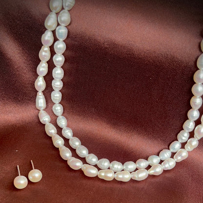 Shwet Moti Necklace Set