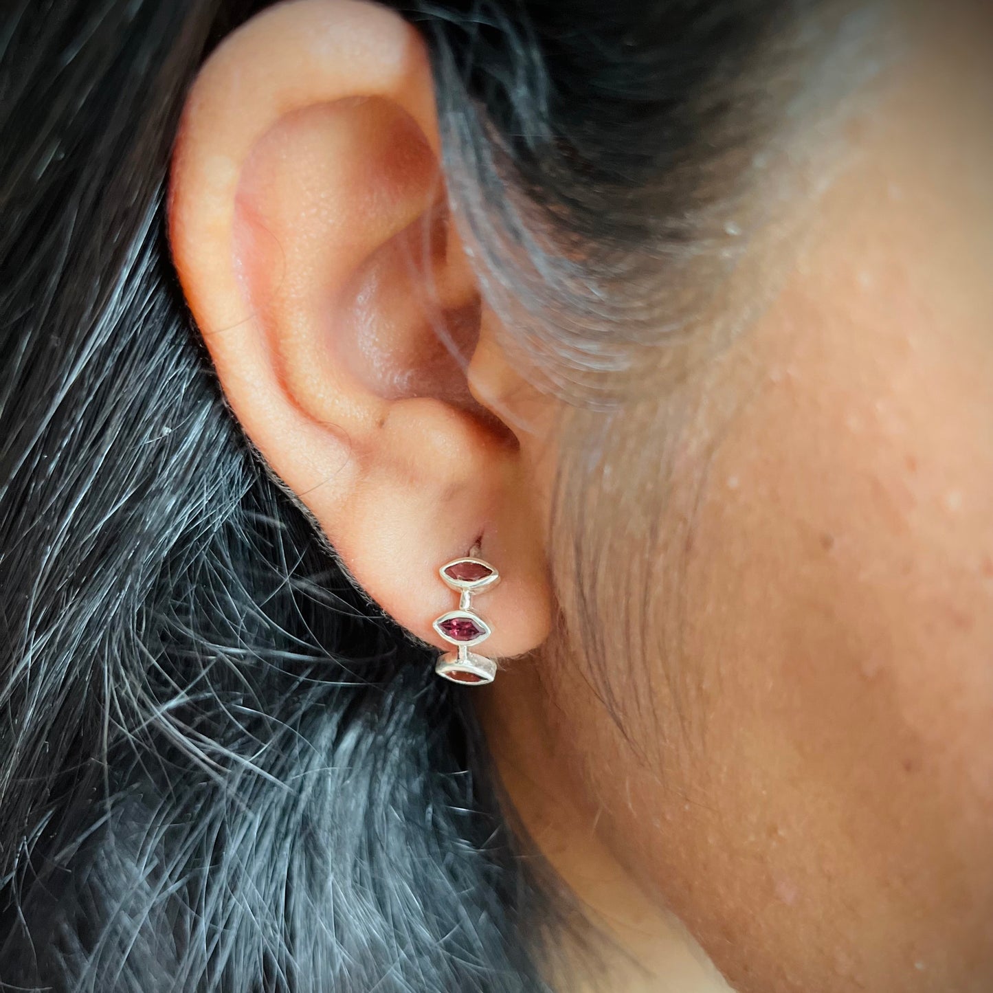 Garnet Marquise Huggies