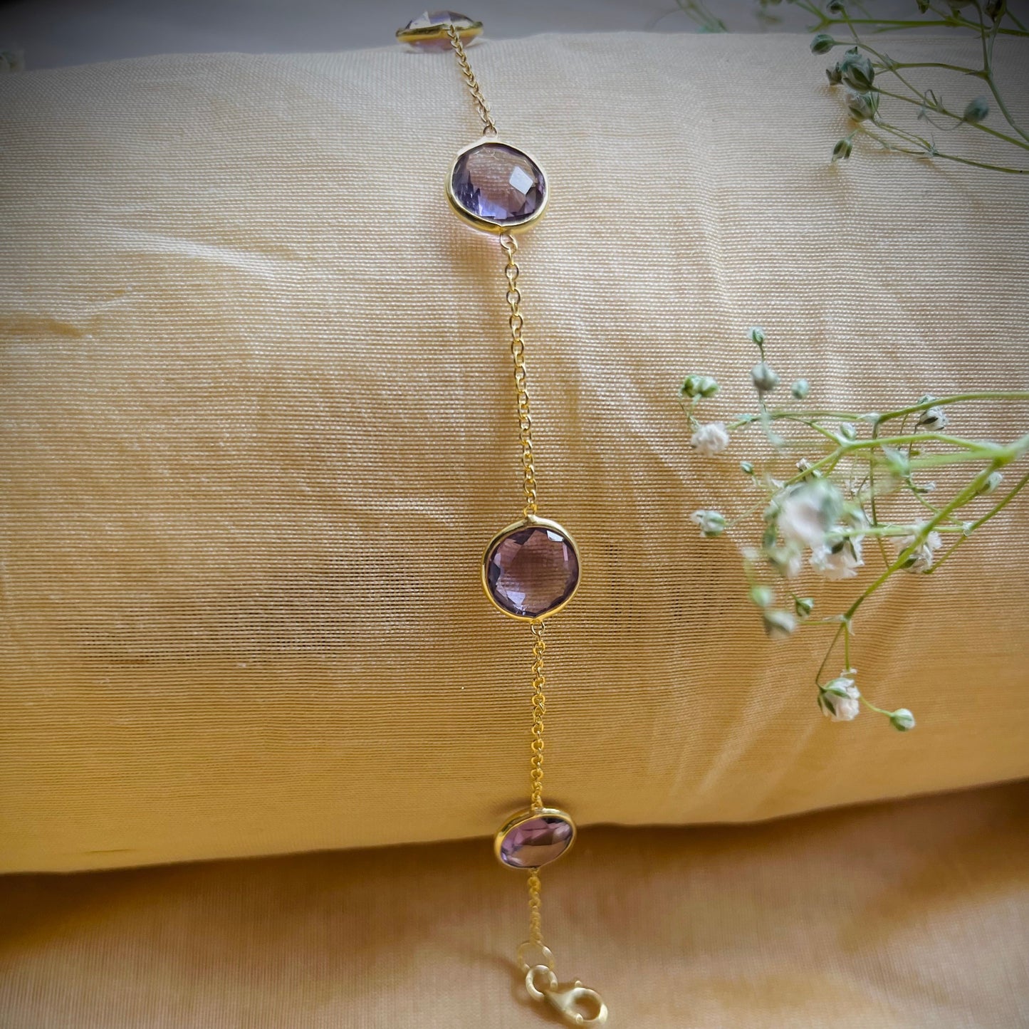 Orbit Amethyst Bracelet