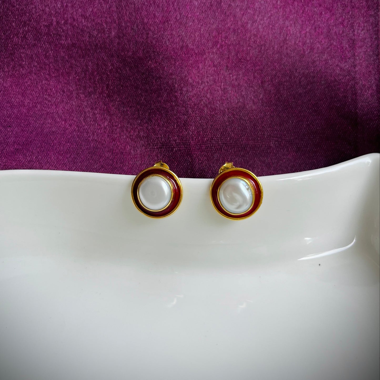 Surkh Moti Earring