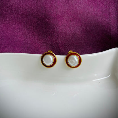 Surkh Moti Earring