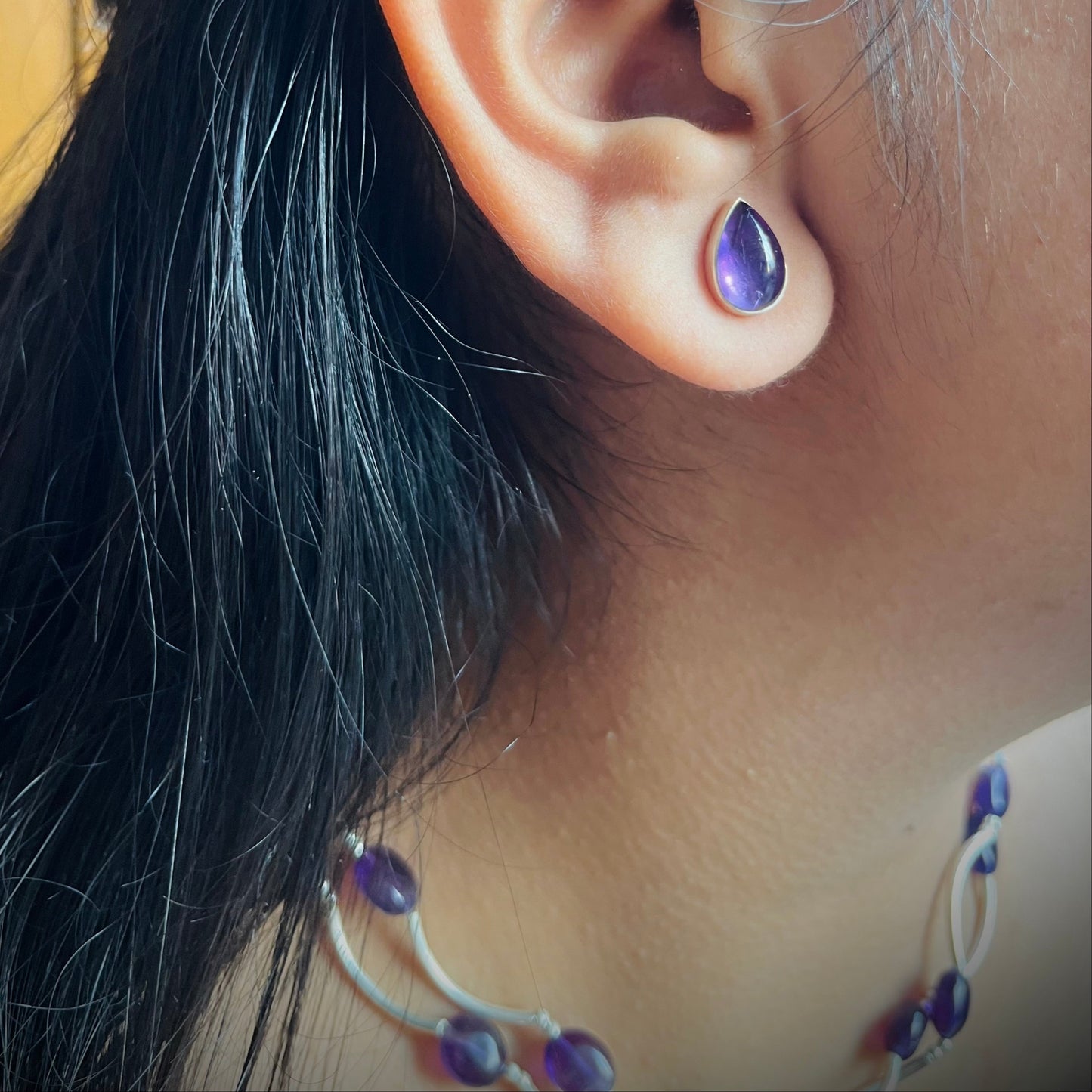 Amara Amethyst Necklace Set