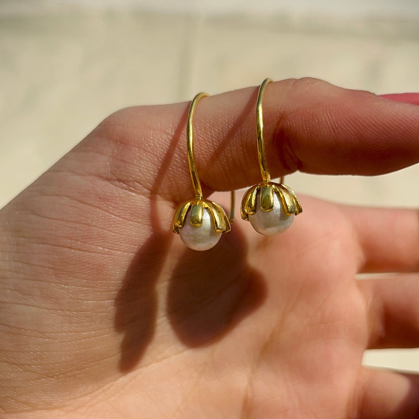 Swirl Pearl Earrings