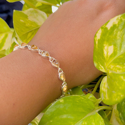 Teardrop Citrine Bracelet