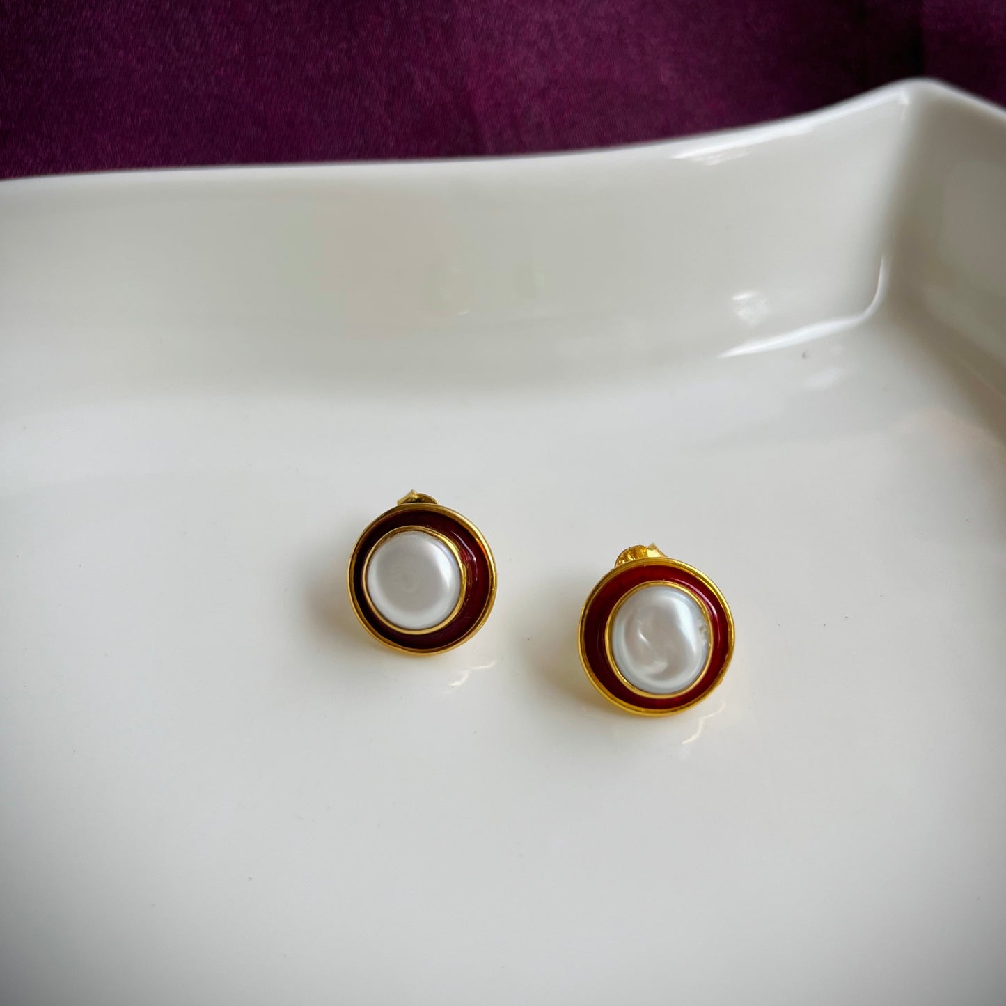 Surkh Moti Earring