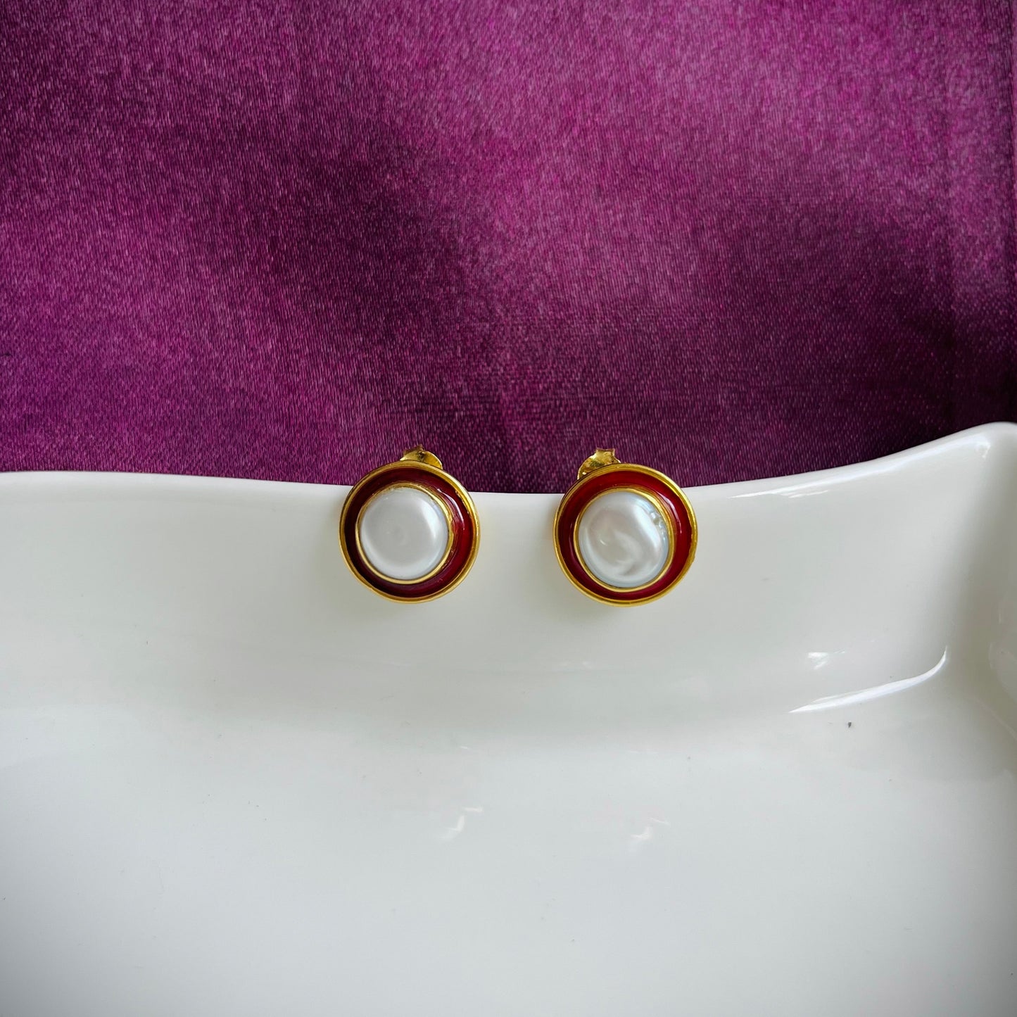Surkh Moti Earring
