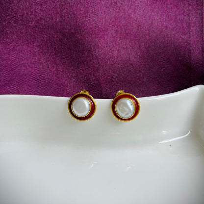 Surkh Moti Earring
