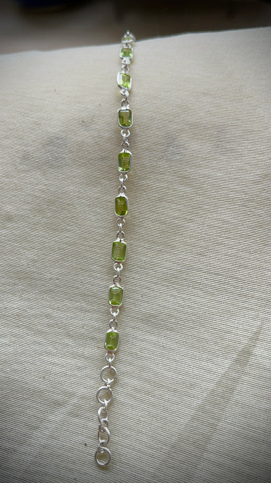 Peridot Tennis Bracelet