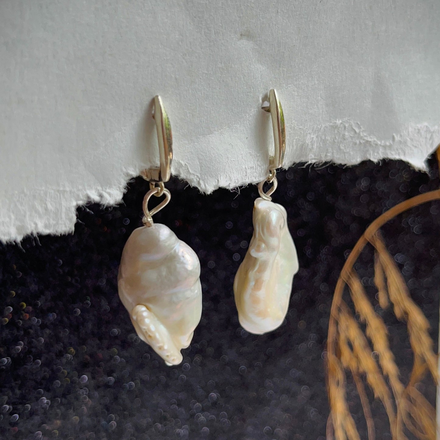 Mega Baroque Pearl Earring