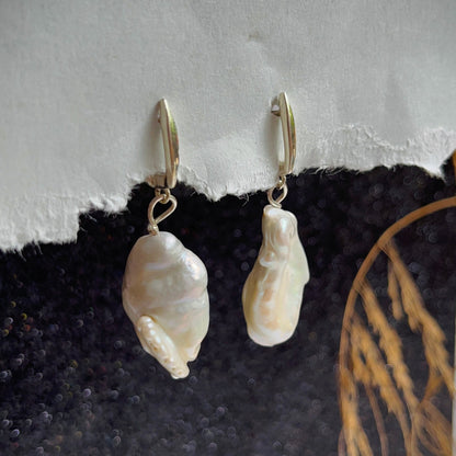 Mega Baroque Pearl Earring