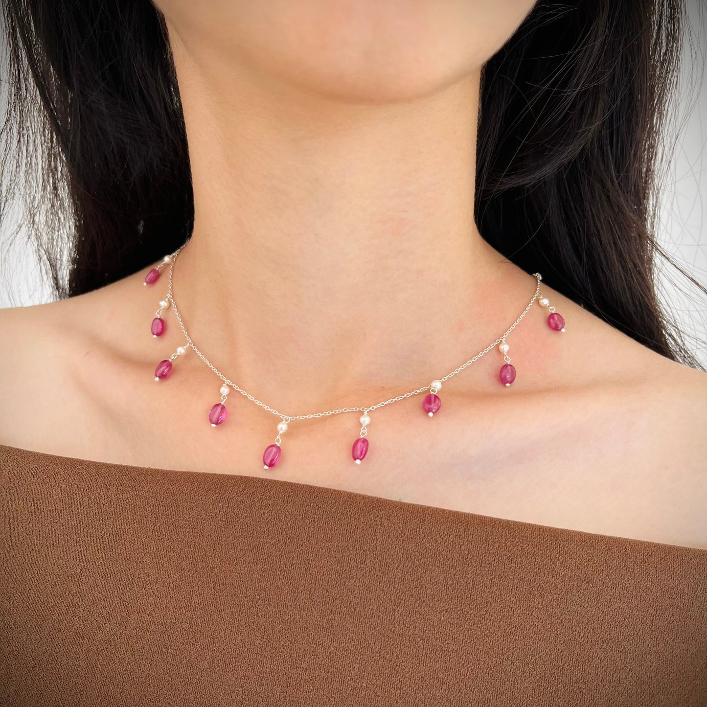 Peony Charm Necklace