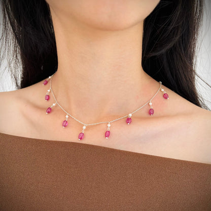 Peony Charm Necklace