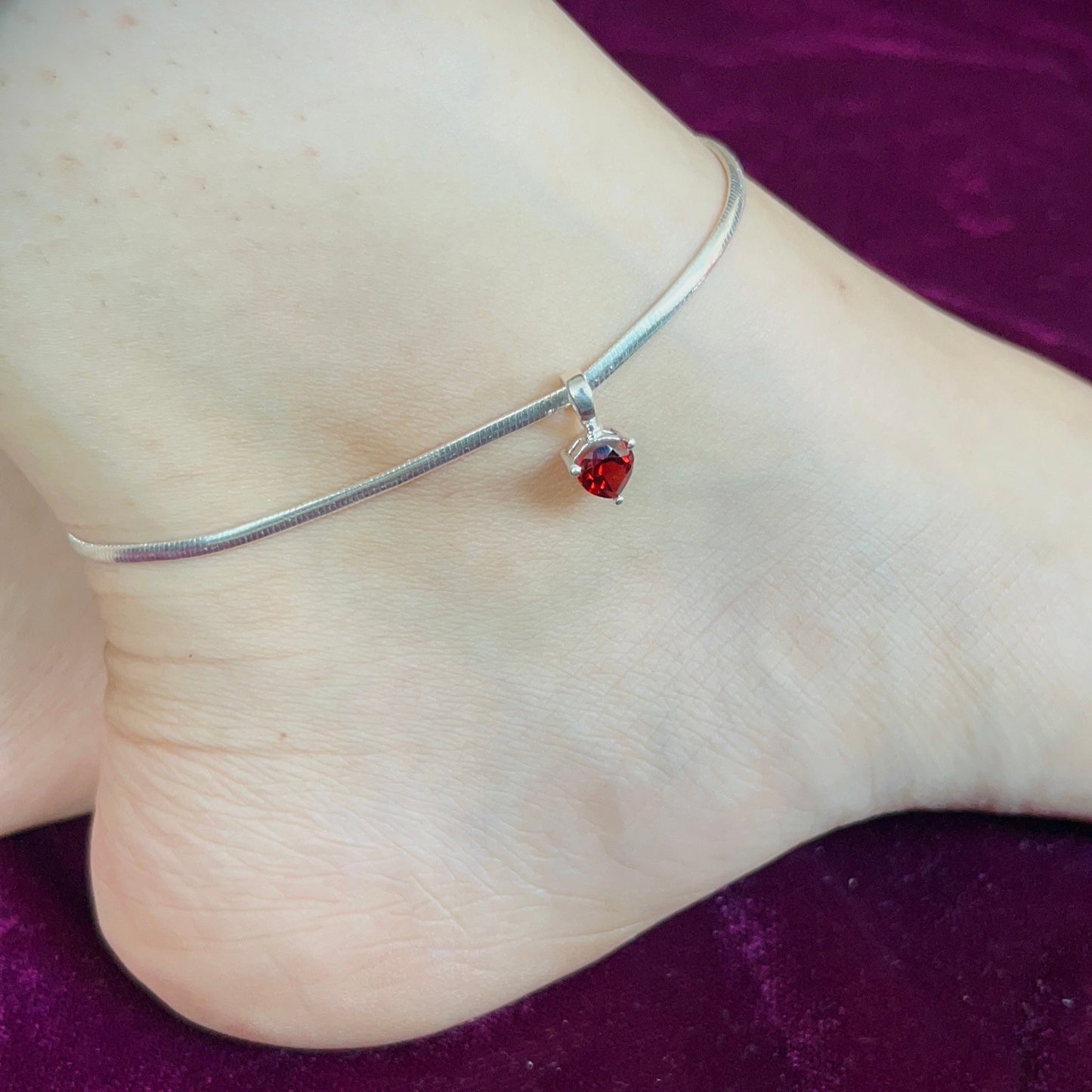 Saya Charm Flat Snake Anklet